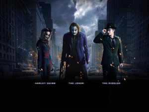 Movie - The Dark Knight Batman Joker Harley Quinn Riddler Killer ...