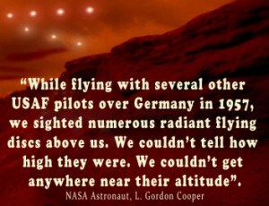 Nasa Astronauts quote on UFO sightings