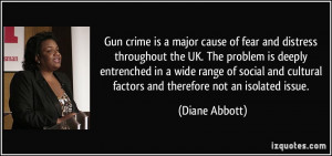 Gun crime is a major cause of fear and distress throughout the UK. The ...