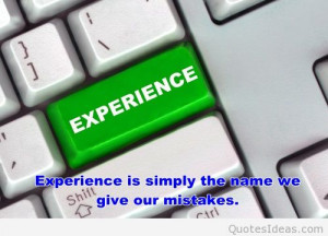 Enter the experience quote