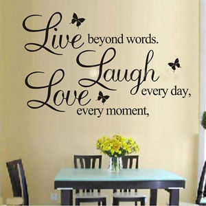 ... Love-Wall-Quote-Stickers-Removable-Vinyl-Decal-Home-Art-Decor-Bedroom