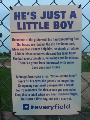Viral Inspirational Poem Spreads To Youth Baseball Fields Around The ...