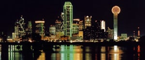 Dallas TX Skyline at Night