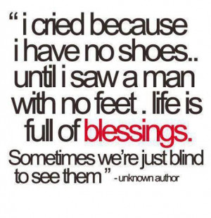 Quote on counting your blessings