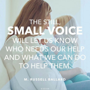 Listen....to the still, small voice.