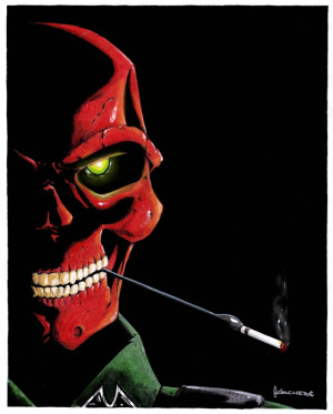 Red Skull Art Kent Archer