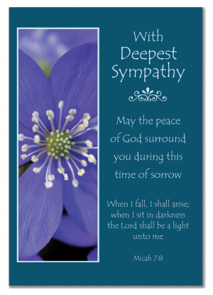 Details about 3 CHRISTIAN CARDS - With Deepset Sympathy - (Christian ...