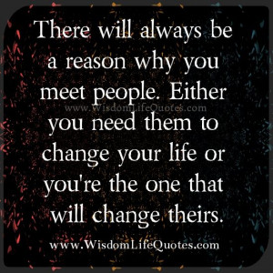 destined to meet all kinds of people in our life everyday. Who We meet ...