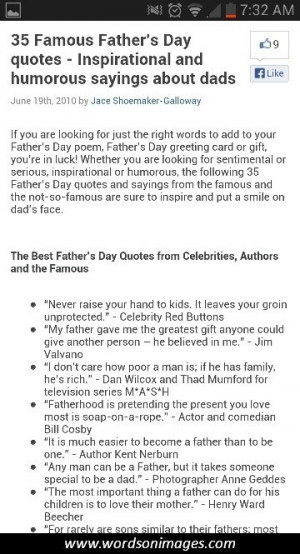 Famous quotes about fathers