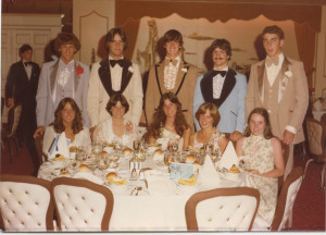 The table shot from my Senior Prom – that’s me in the middle