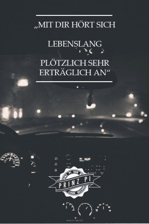 Plötzlich hört dich lebenslang mit dir sehr erträglich an. [ Glück ...