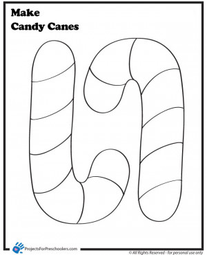 printable candy cane ornament pattern coloring page pictures