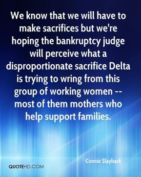 ... disproportionate sacrifice Delta is trying to wring from this group of