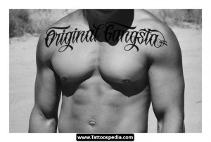 Gangster Tattoo Lettering