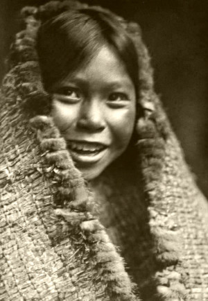 Photo: Clayoquot girl by Edward S. Curtis, 1916. Library of Congress ...