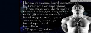 Tupac quote Profile Facebook Covers