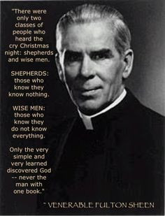 ... fulton advent christmas fulton sheen archbishop fulton catholic saint