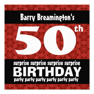 ... of surprise 50th birthday party invitations exquisite surprise 50th