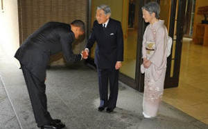 Obama Bows to Emperor