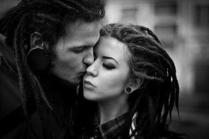 couple, dreads, love, rasta