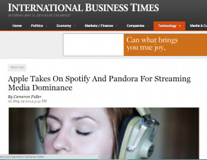 International Business Times Quotes ClearVoice’s Music Streaming ...
