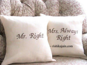 Husband & Wife Were Arguing…..Mr Right ~ Mrs Always Right