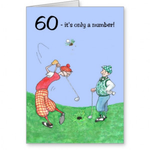 60th Birthday Card for a Golfer