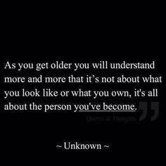 Getting older and wiser