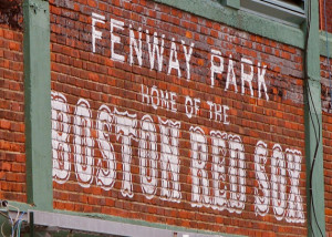 Boston Red Sox Fenway Park Photograph Painted Brick Iconic Sign - 5x7 ...