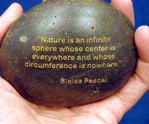 ... infinite sphere whose center is everywhere and whose circumference is