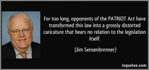 More Jim Sensenbrenner Quotes