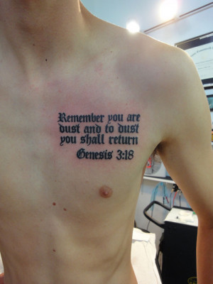 Remember You Are Dust And To Dust You Shall Return - Bible Quote
