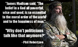 Phil Robertson quotes the Bible and says he believes homosexuality is