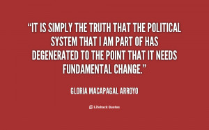 quote Gloria Macapagal Arroyo it is simply the truth that the 61719