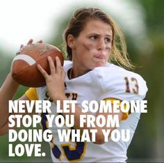 ... for a Florida high school team. Follow your passion people! More