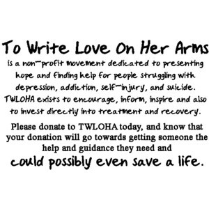 To write love on her arms image by seriously-sam on Photobucket