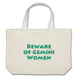 Beware of Gemini Women Canvas Bag