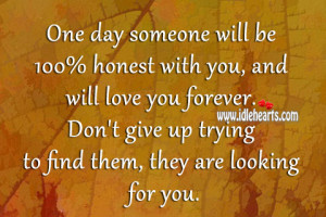 Day, Find, Forever, Give, Give Up, Honest, Love, Love You, Trying