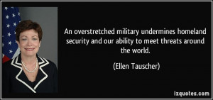 An overstretched military undermines homeland security and our ability ...