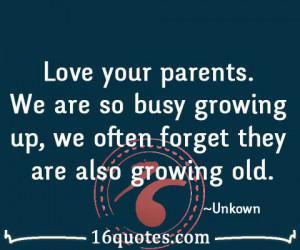 Love your parents quotes