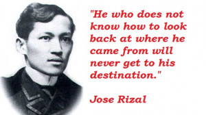 ... : it is cosmopolitan like space, life and God.”—José Rizal