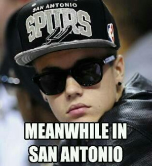 Justin Bieber San Antonio Spurs