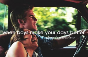 car, cute quotes, day, him, i love him, laugh, love, lovers, my love ...