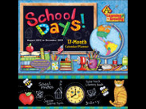 School Days 2013 Pocket Wall Calendar