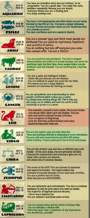 Funny Astrology Descriptions Picture