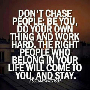 Chasing people....