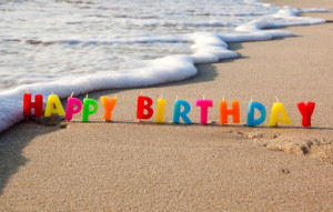 Happy, birthday, beach, sea, sand, congratulations, holiday wallpapers ...
