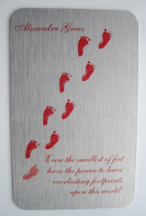 Everlasting footprints upon this world baby footprints quotes