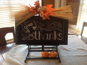 Thanksgiving chalkboard