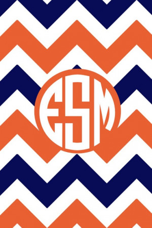 Auburn/ University of Florida Chevron Monogram by EMonograms, $3.99 ...